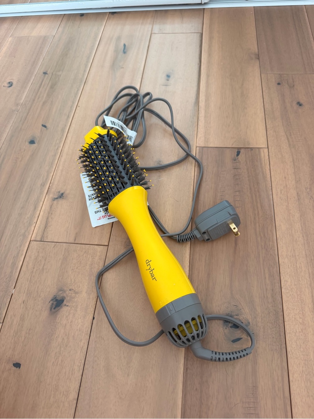 Drybar Yellow and Gray Round Hot Air Brush Volumizer